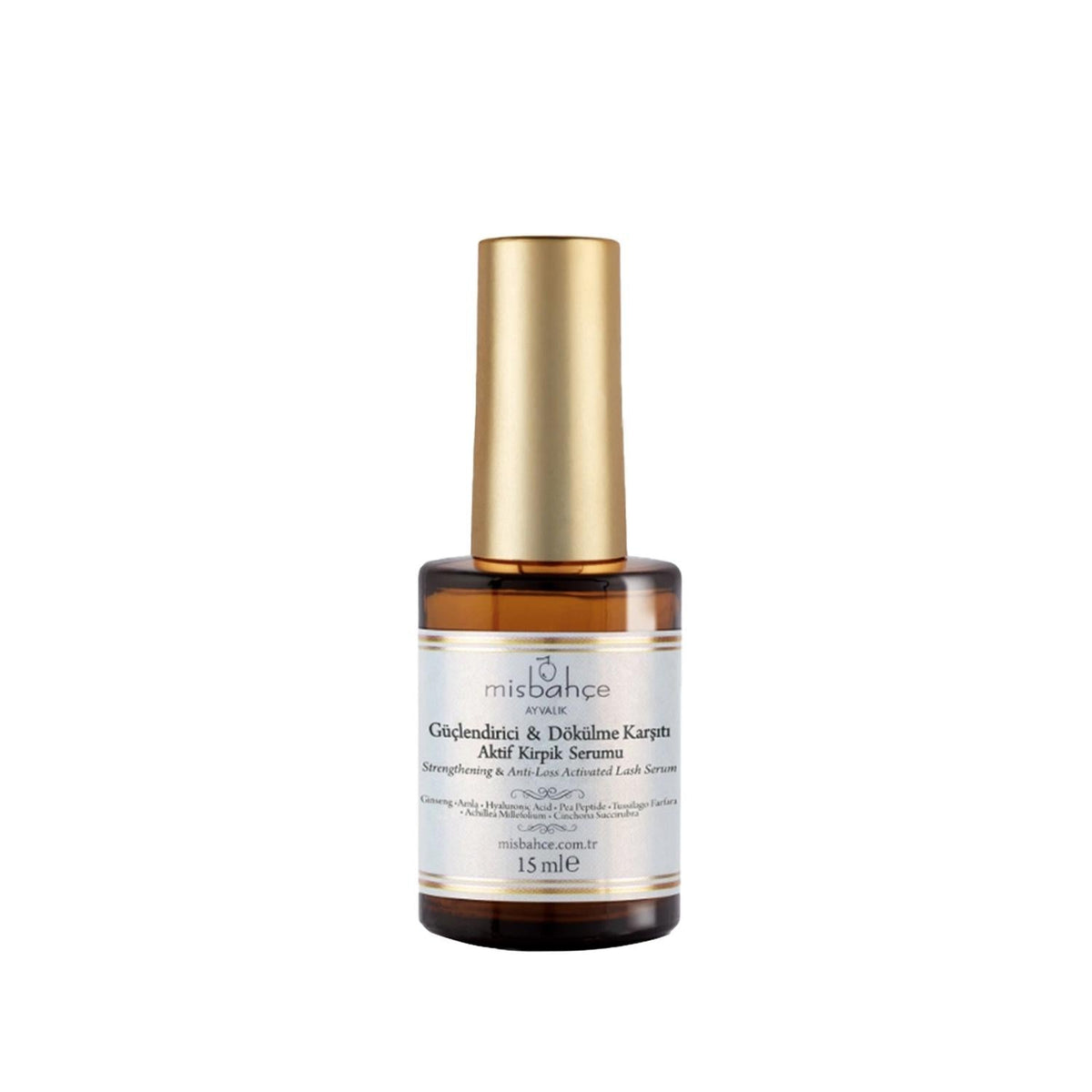 Misbahçe Strengthening Eyelash Serum - 15ml Active Formula for Fuller, Healthier Lashes by Beauty Care Bag
