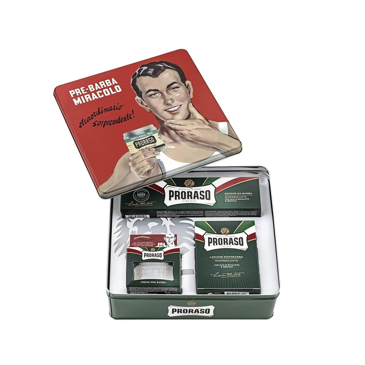 Proraso Vintage Set Klasik Gino Shaving Kit for Men - Traditional Shaving Experience with High-Quality Products by Beauty Care Bag