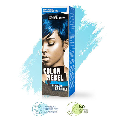 Color Rebel London blue dye – view 4
