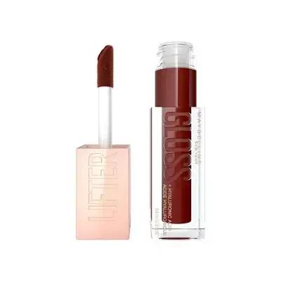 Maybelline Lifter Gloss: Honey Maple Hydrating Lip Gloss - Natural Warm Tone, Plumping Hyaluronic Acid Shine, Non-Sticky Formula by Beauty Care Bag