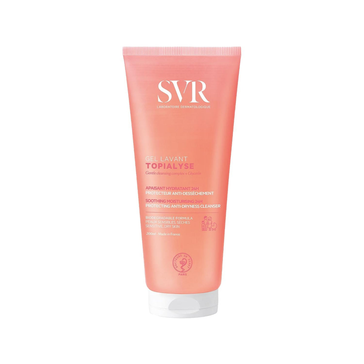 SVR Topialyse face wash gel, 6.76 fl oz