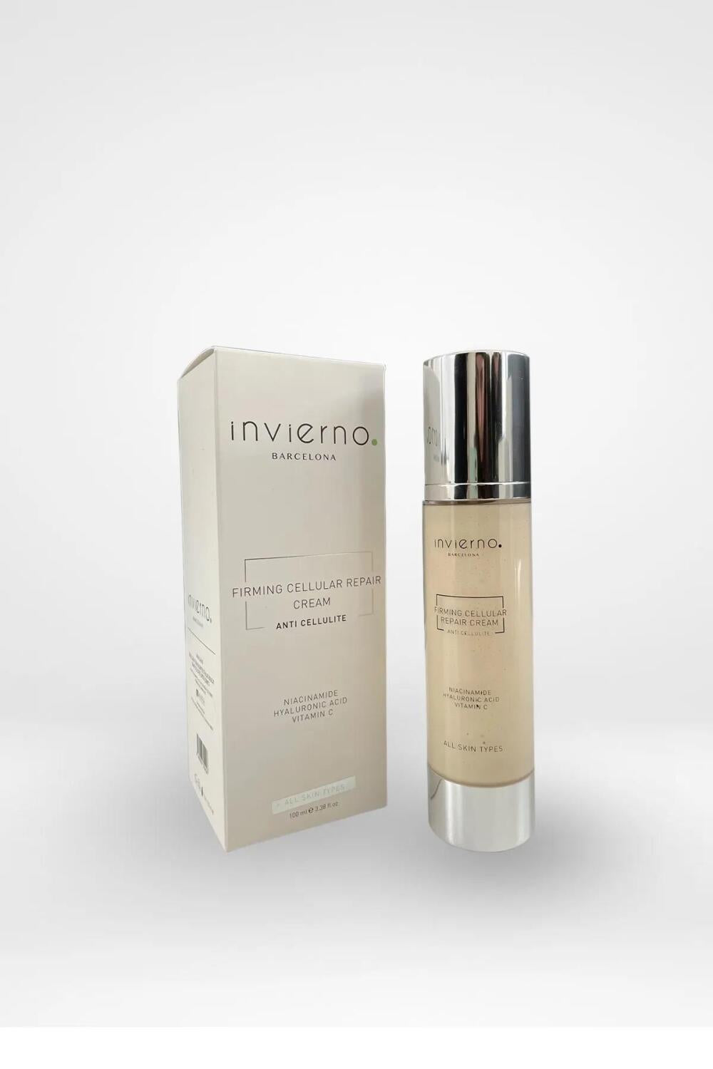 Invierno Barcelona Anti-Cellulite and Stretch Mark Cream - Firms, Tones & Smooths Skin - 3.38 fl oz by Beauty Care Bag