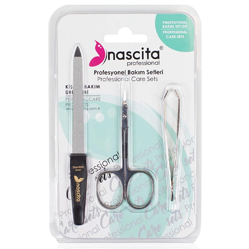 Nascita 3-Piece Manicure Set for Nail Grooming by Beauty Care Bag