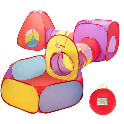 Pop-up kids play tent castle with ball pit and basketball hoop by GBruno Store, view 3