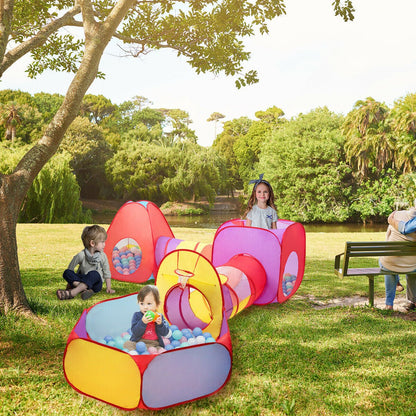 Pop-up kids play tent castle with ball pit and basketball hoop by GBruno Store