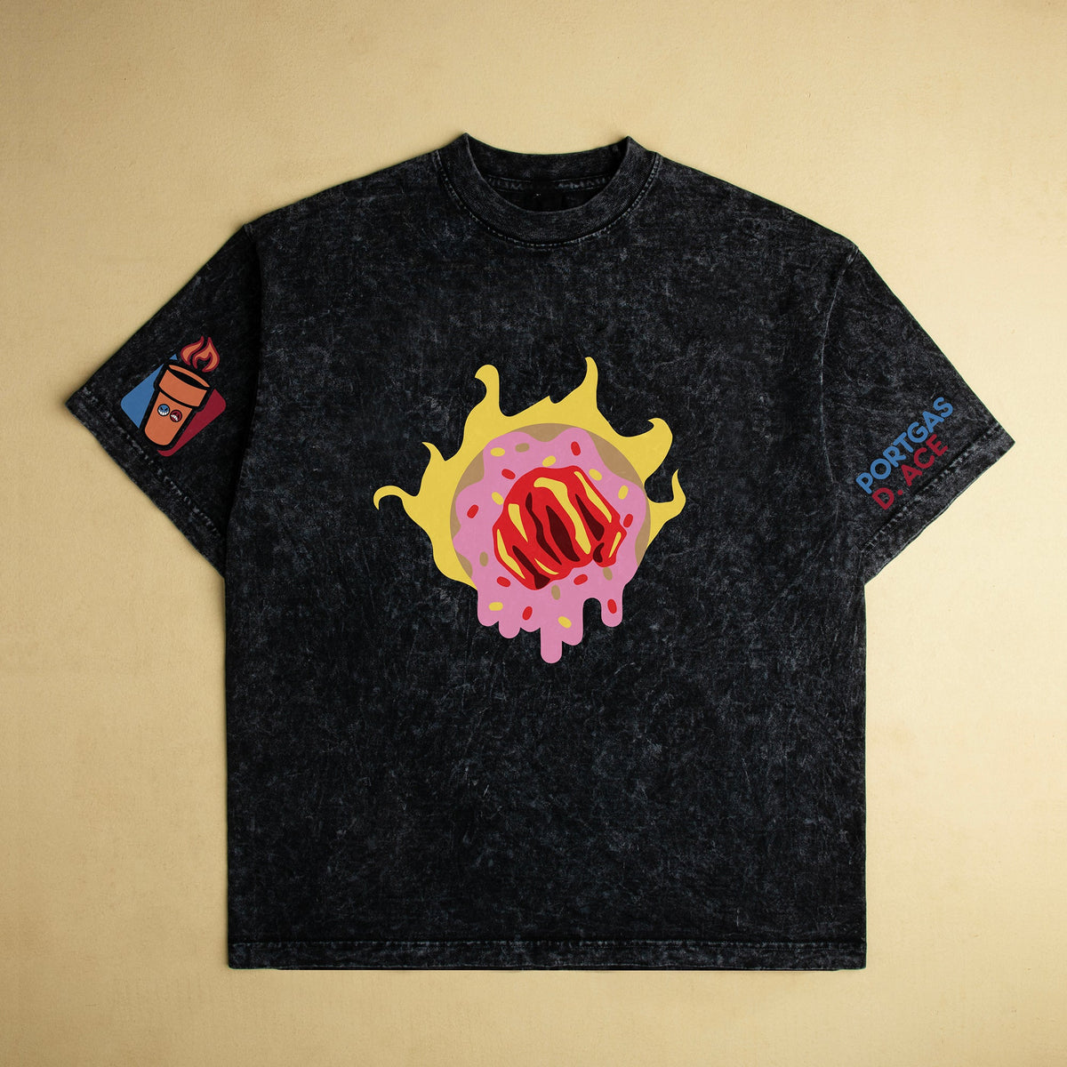 Dunkin heavyweight oversized crew neck t-shirt