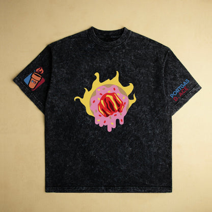 Dunkin heavyweight oversized crew neck t-shirt