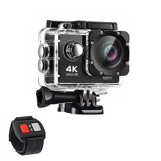 4K Waterproof All Digital UHD WiFi Camera + RF Remote And Accessories by Salmon Lucky