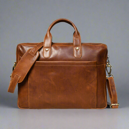 Denver Slim Laptop Briefcase by Classy Leather Bags