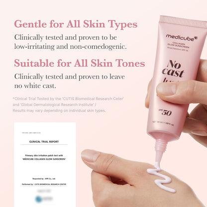 Medicube Collagen Glow Sunscreen Broad Spectrum SPF 50 by AsiaBeautyMall