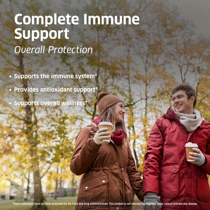 Orzax Immune Support Dietary Supplement Syrup - Sambucus Nigra, Vitamin C, Zinc for Kids & Adults by Beauty Care Bag