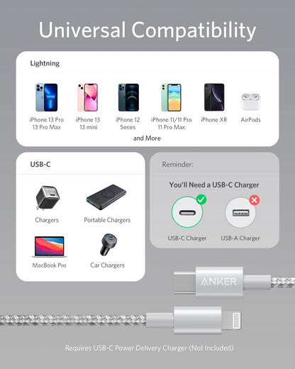 Anker <b>331</b> USB-C to Lightning Cable by Anker