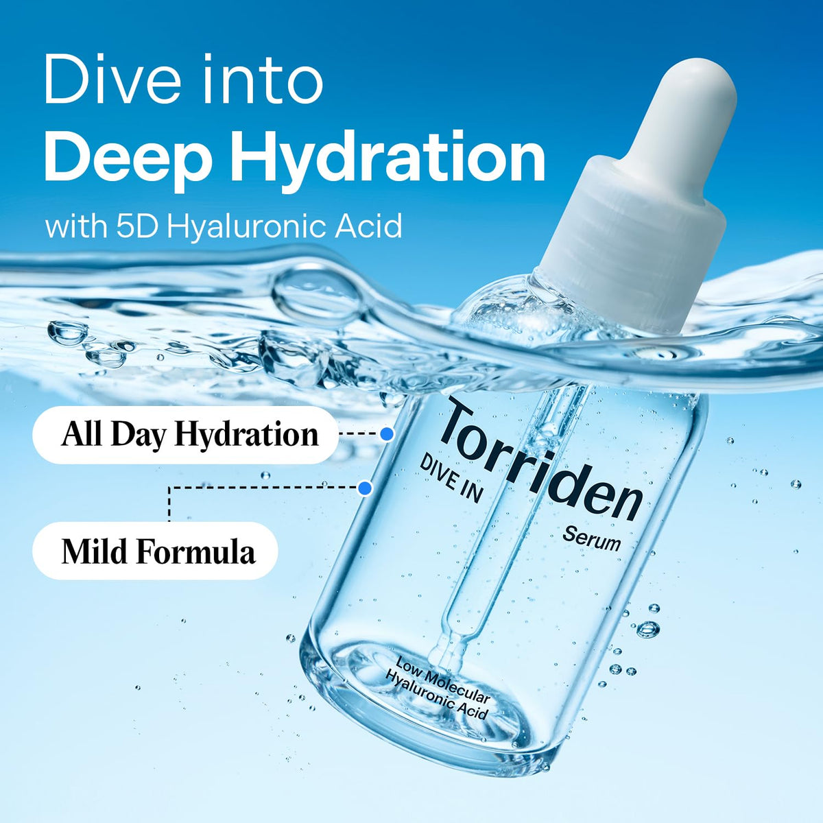 Torriden Dive In Low Molecular Hyaluronic Acid Serum by AsiaBeautyMall