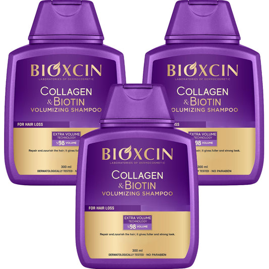 Bioxcin Collagen and Biotin volume shampoo, set of 2 x 300 ml