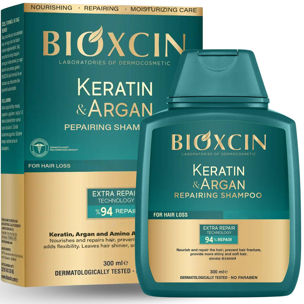 Bioxcin keratin argan shampoo – view 2