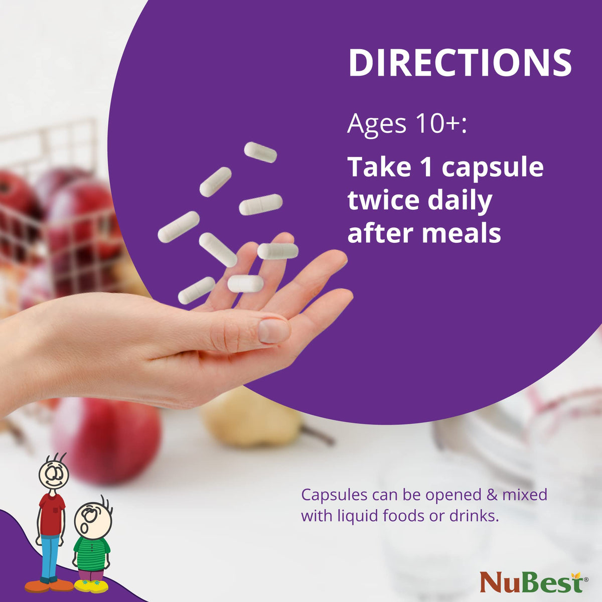 NuBest Tall 10+, Powerful Growth for Kids & Teens (10+), Milk Drinkers, 60 Capsules by NuBest Nutrition® by Shahmori
