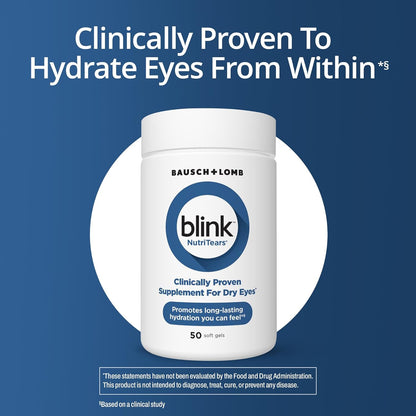 BLINK Nutritears Supplement for Dry Eyes, 50 Softgels by Shahmori