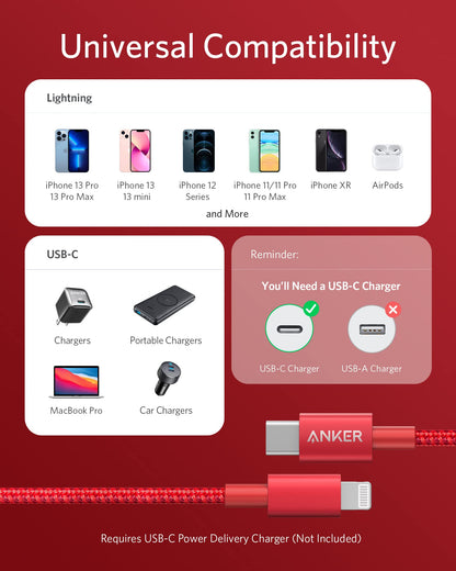 Anker <b>331</b> USB-C to Lightning Cable by Anker