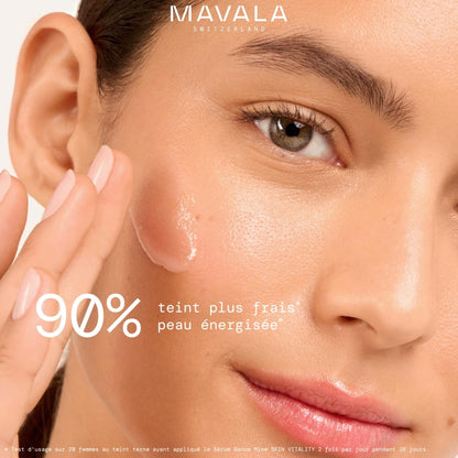Mavala Face Serum - Anti-aging Vitamin C Serum for Healthy Glow, Non-greasy Skincare by Beauty Care Bag