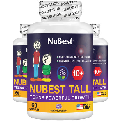 NuBest Tall 10+, Powerful Growth for Kids & Teens (10+), Milk Drinkers, 60 Capsules by NuBest Nutrition® by Shahmori