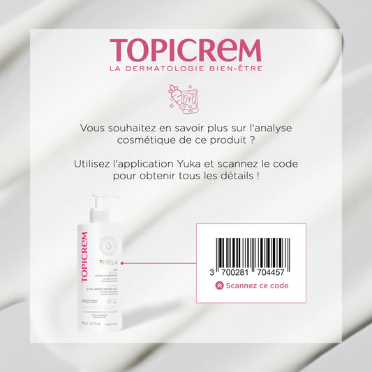 Topicrem Mela unifying ultra moisturizing milk, 500 ml