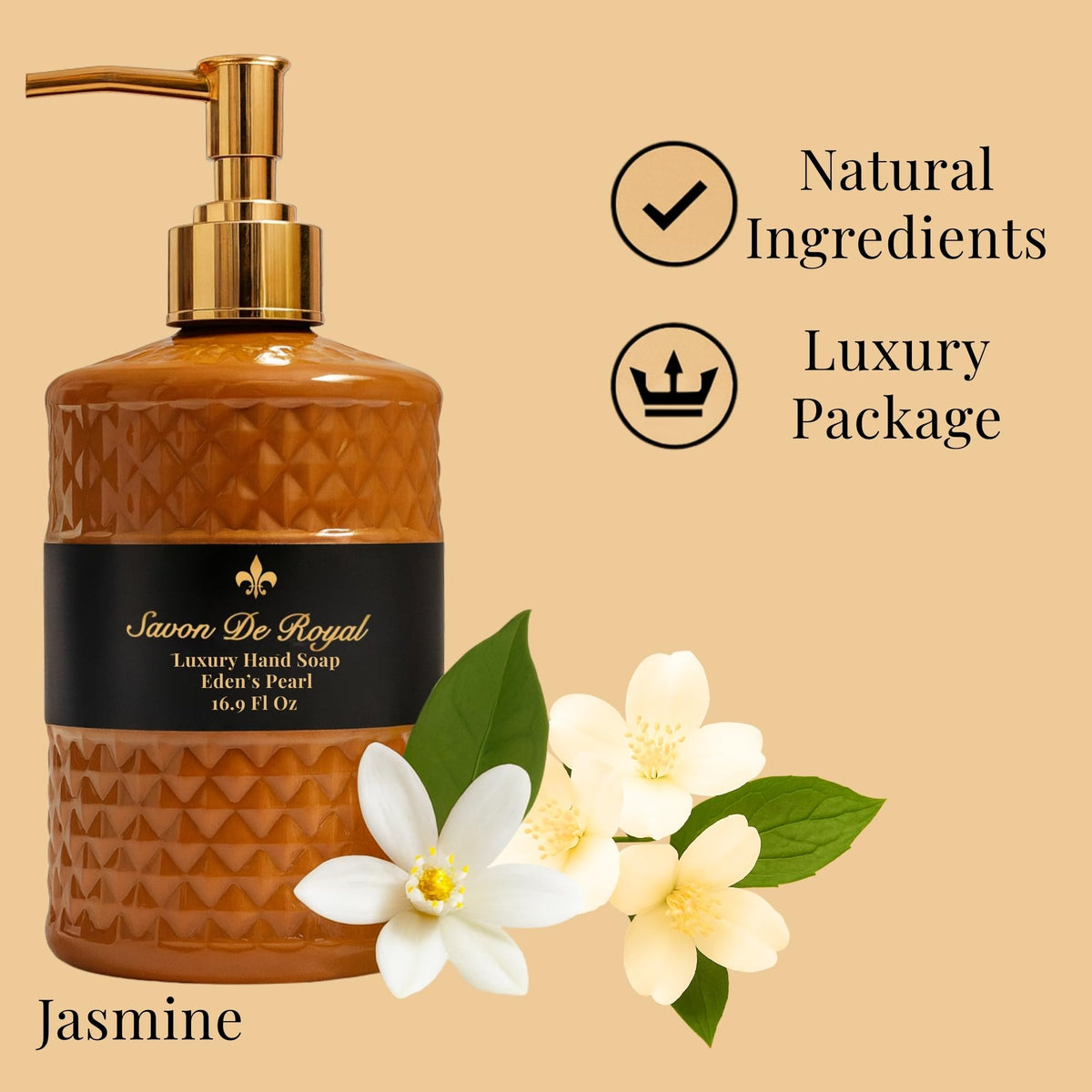 Savon De Royal Black Pearl hand soap – view 6