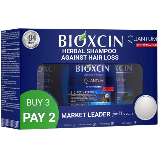 Bioxcin Quantum shampoo for oily hair, bundle of 3