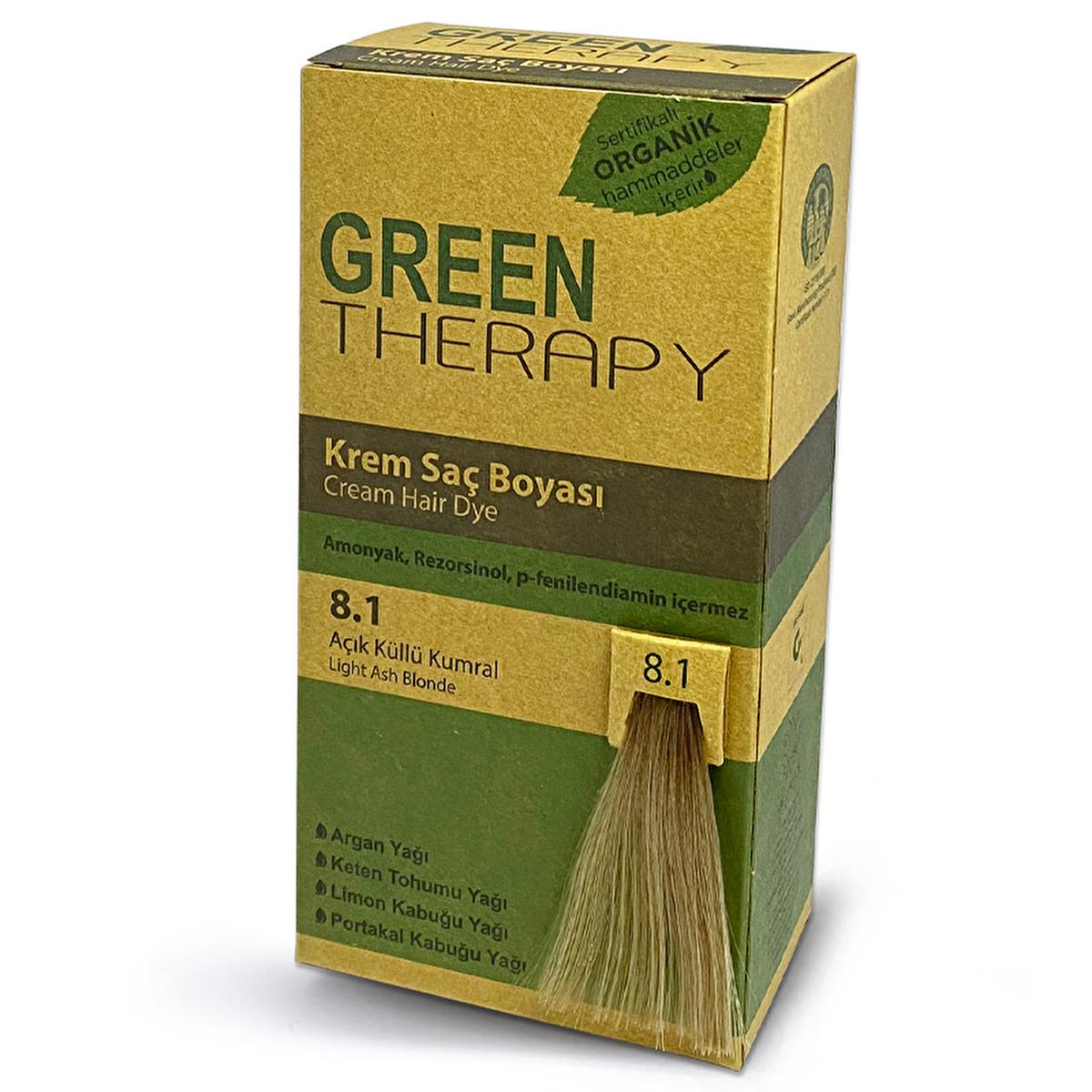 Green Therapy ammonia-free cream hair dye with argan oil