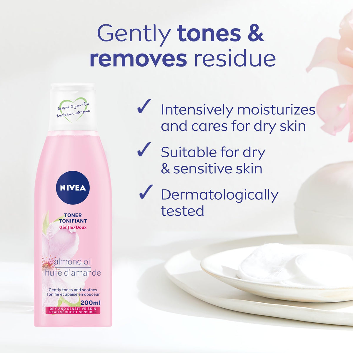 Nivea Revitalizing Toner with lotus flower extract, 200ml bottle