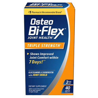 Osteo Bi-Flex Advanced Triple Strength Joint Health Supplement - 40 Tablets with Glucosamine, Chondroitin & MSM by Beauty Care Bag