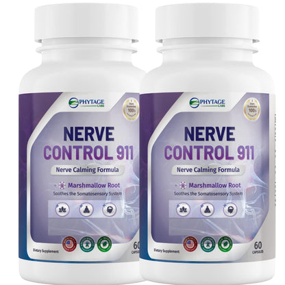 Nerve Control 911 - Natural Plant Based Nerve Health Supplement by Shahmori
