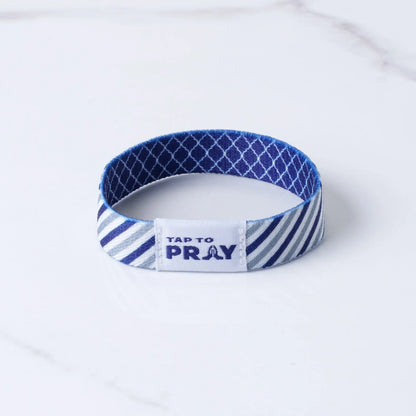 Graphite & Ink Tap to Pray Wristband by Rust & Cinder