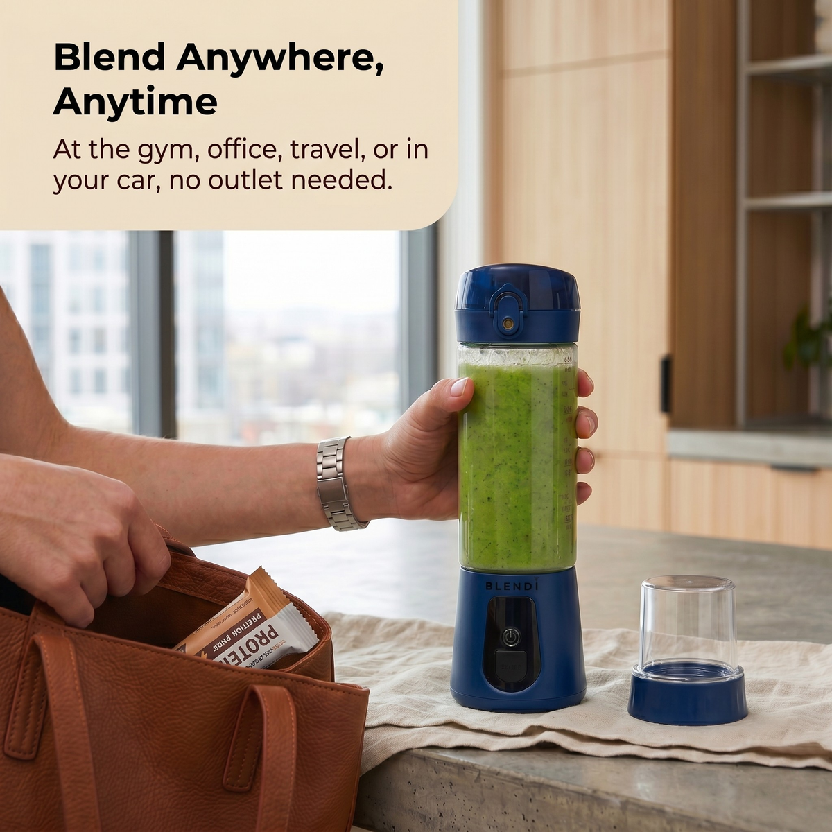 Pro+ Ice Crushing Portable Blender (17oz) by BLENDi