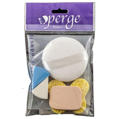 Perge Makeup Sponge Set for Flawless Blending, 3-Piece by Beauty Care Bag