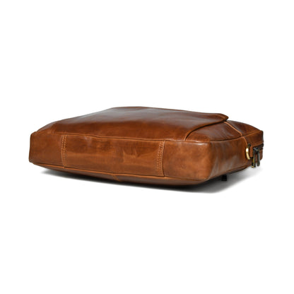 Denver Slim Laptop Briefcase by Classy Leather Bags