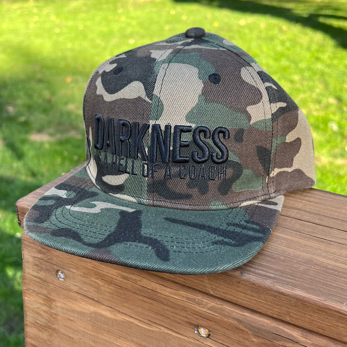 Darkness is a HELL of a Coach - Snapback Hat by Tango Charlie Apparel