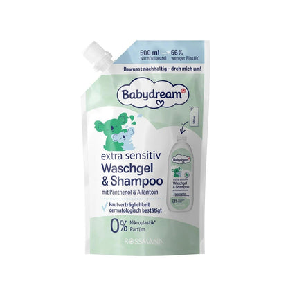 Babydream Extra Sensitive Hair & Body Shampoo 500ml by Beauty Care Bag