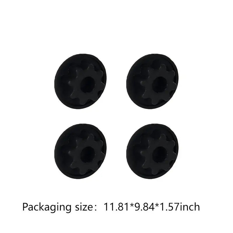 4 black silicone screw cap covers for Smev Dometic hobs and sinks, Torqelo.com, view 2