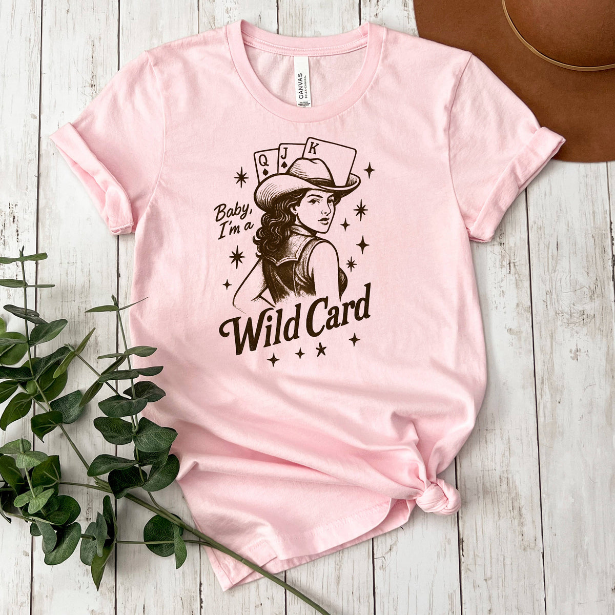 Baby, I'm a Wild Card Graphic Tee | Retro Western Cowgirl by Joyful Moose