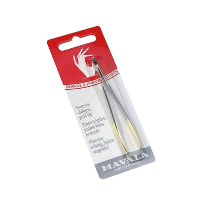 Mavala Slanted Tweezer for Precise Hair Removal by Beauty Care Bag
