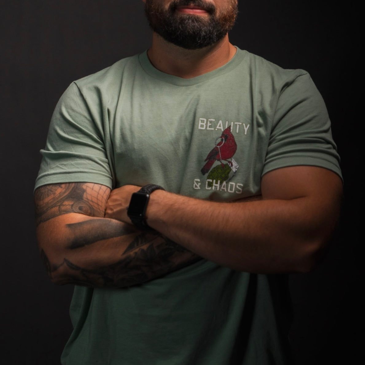 "Beauty and Chaos 2.0"- Tee by Tango Charlie Apparel
