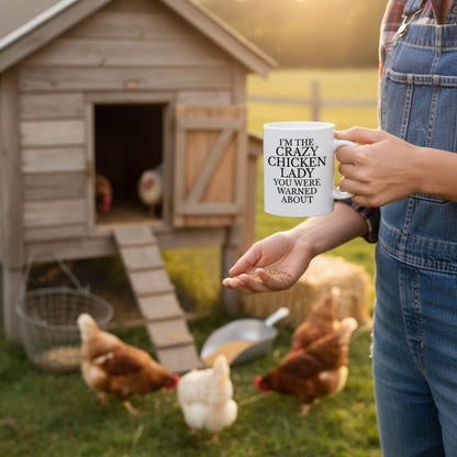 Funny Chicken Mug - Ceramic Coffee Cup | Dishwasher Safe, Microwave Safe Gift by Joyful Moose