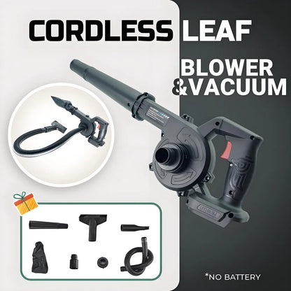Cordless 2 in 1 Air Blower & Vacuum Cleaner, Leaf Dust Collector for Car, Computer, Garden, Compatible with Makita 18V/21V by Torqelo.com