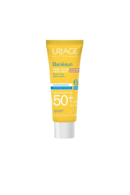 Uriage Bariesun Golden Tinted Sunscreen SPF 50+ - Anti-Aging Sun Protection for Sensitive Skin - Broad Spectrum UVA/UVB Defense, Non-Comedogenic, 1.69 fl oz by Beauty Care Bag