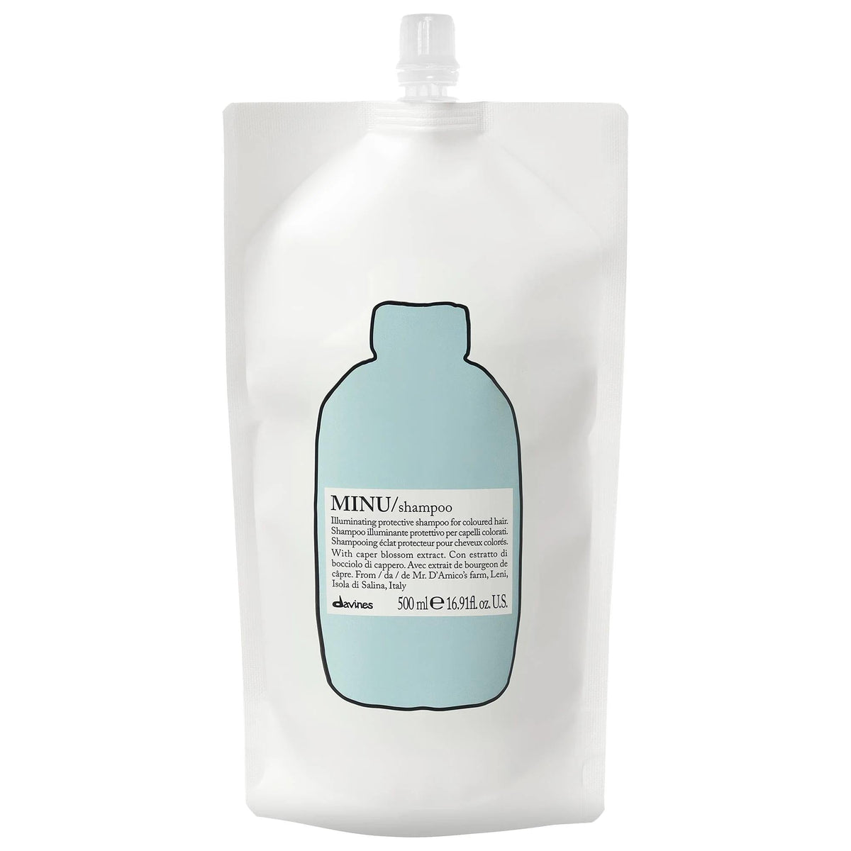 MINU Color Protecting Shampoo: Sulfate & Paraben-Free Hydration for Color-Treated Hair Ð Prolong Color, Boost Shine, Prevent Fading by Beauty Care Bag