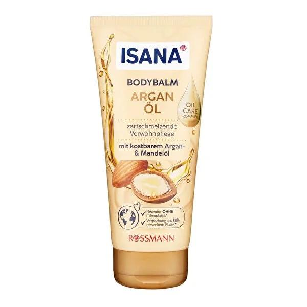 Isana Argan Oil Body Lotion - Intense Hydration for Dry Skin, Dermatologically Tested, 6.76 fl oz by Beauty Care Bag