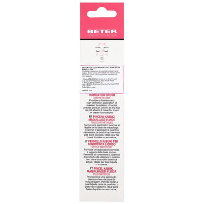 Beter Flat Top Kabuki Liquid Foundation Brush No. 18 by Beauty Care Bag