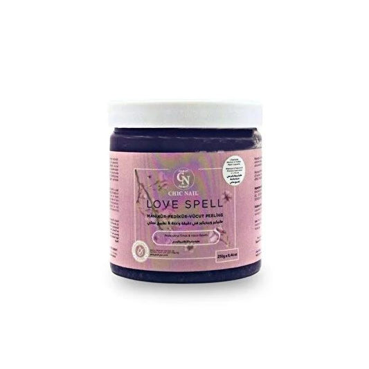 Chic Nail Body, Manicure, and Pedicure Peeling Salt/Scrub - Natural Exfoliant with Magnesium Chloride for Smooth Skin by Beauty Care Bag