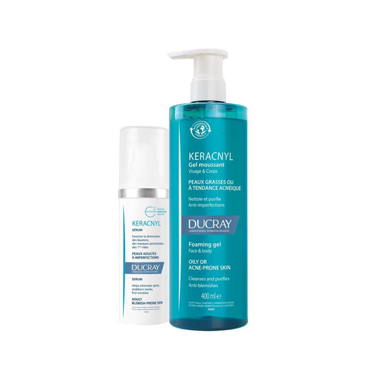 Ducray Keracnyl Gel - Acne Care Gel for Oily and Acne-Prone Skin, Dermatological Skincare Solution by Beauty Care Bag