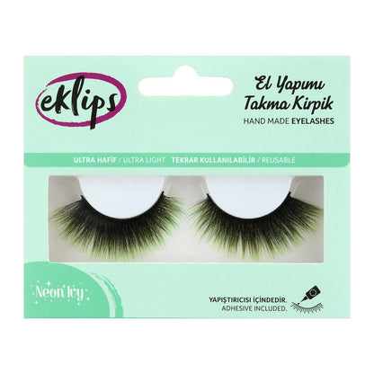 Eklips Neon Ivy False Eyelashes for Bold Volume 1 Pair by Beauty Care Bag